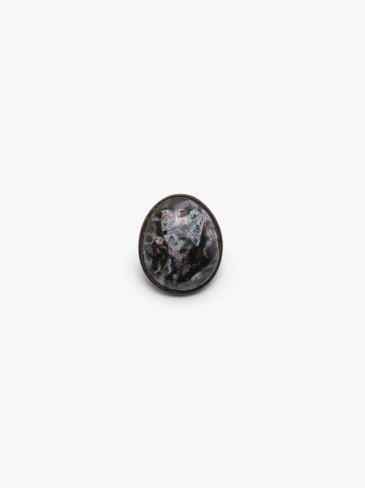 Ring: jasper, leather, wengé