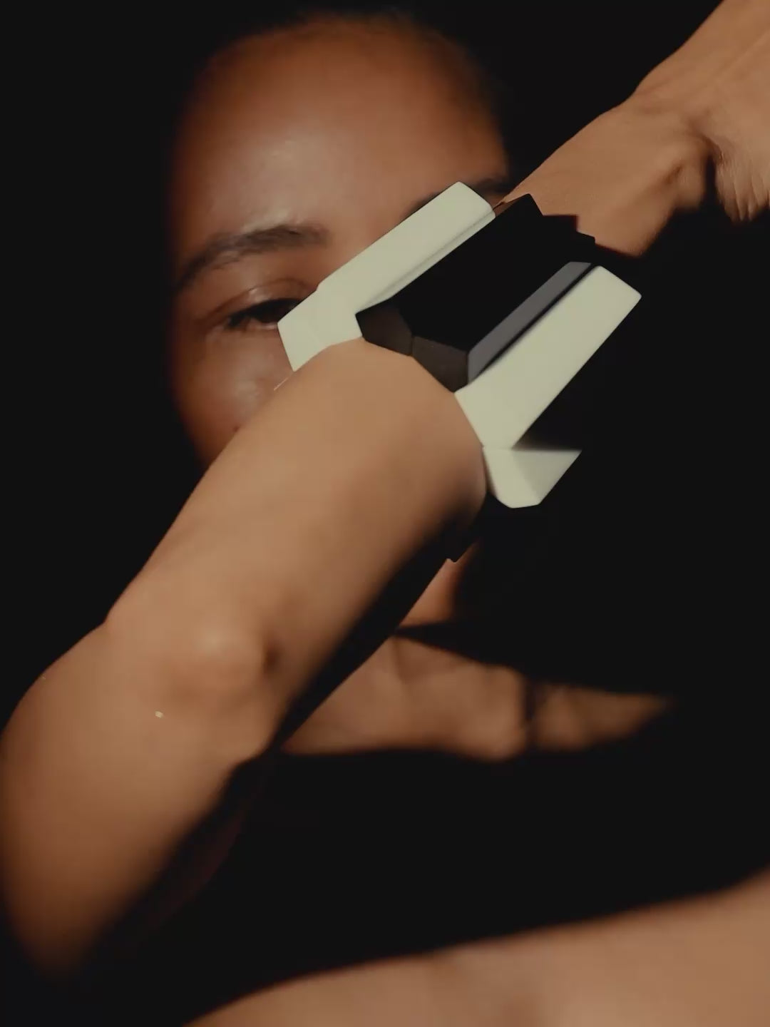 Storme bracelet: black/white greencast