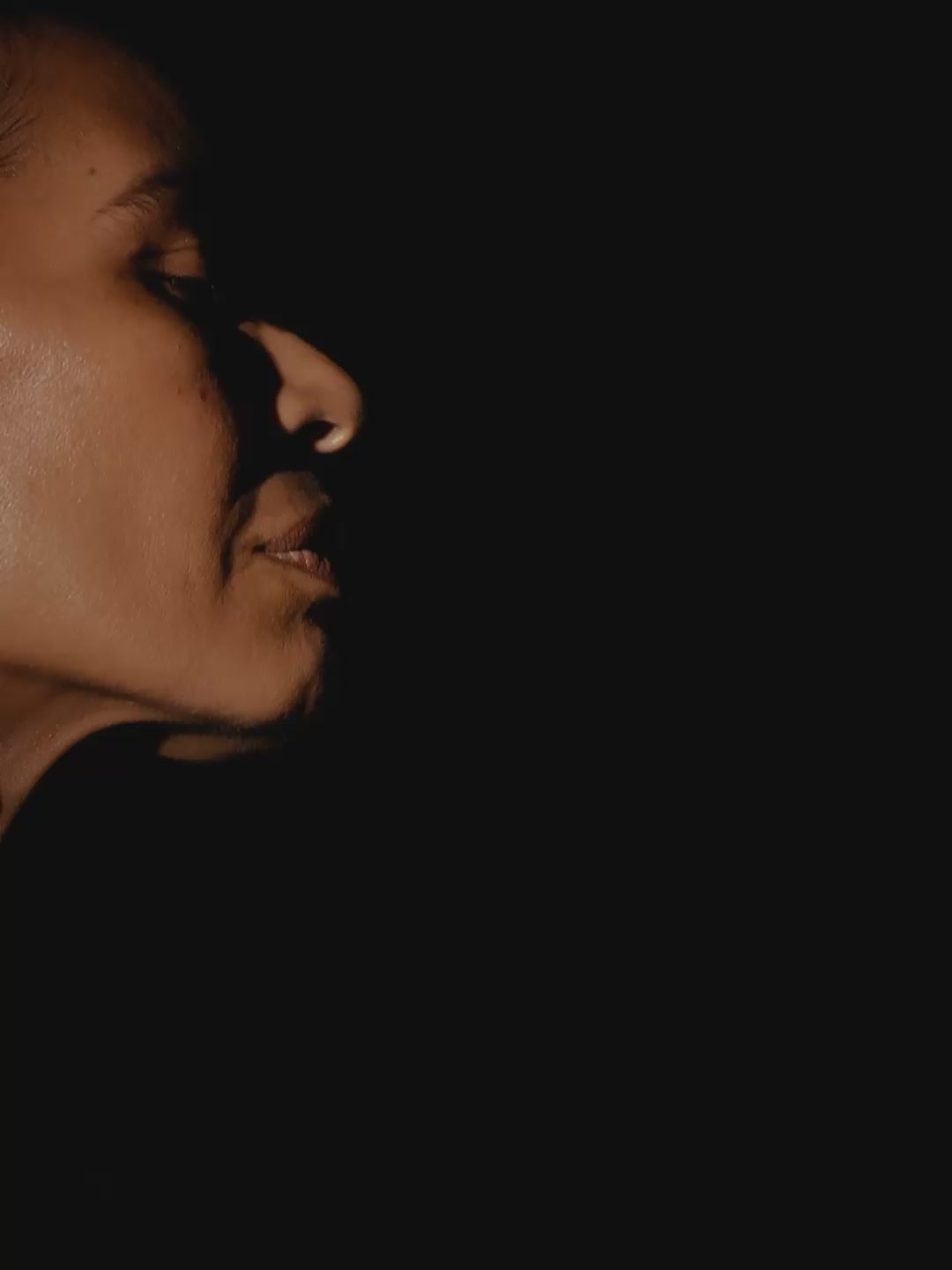 Bolira earrings:  bog oak, leather