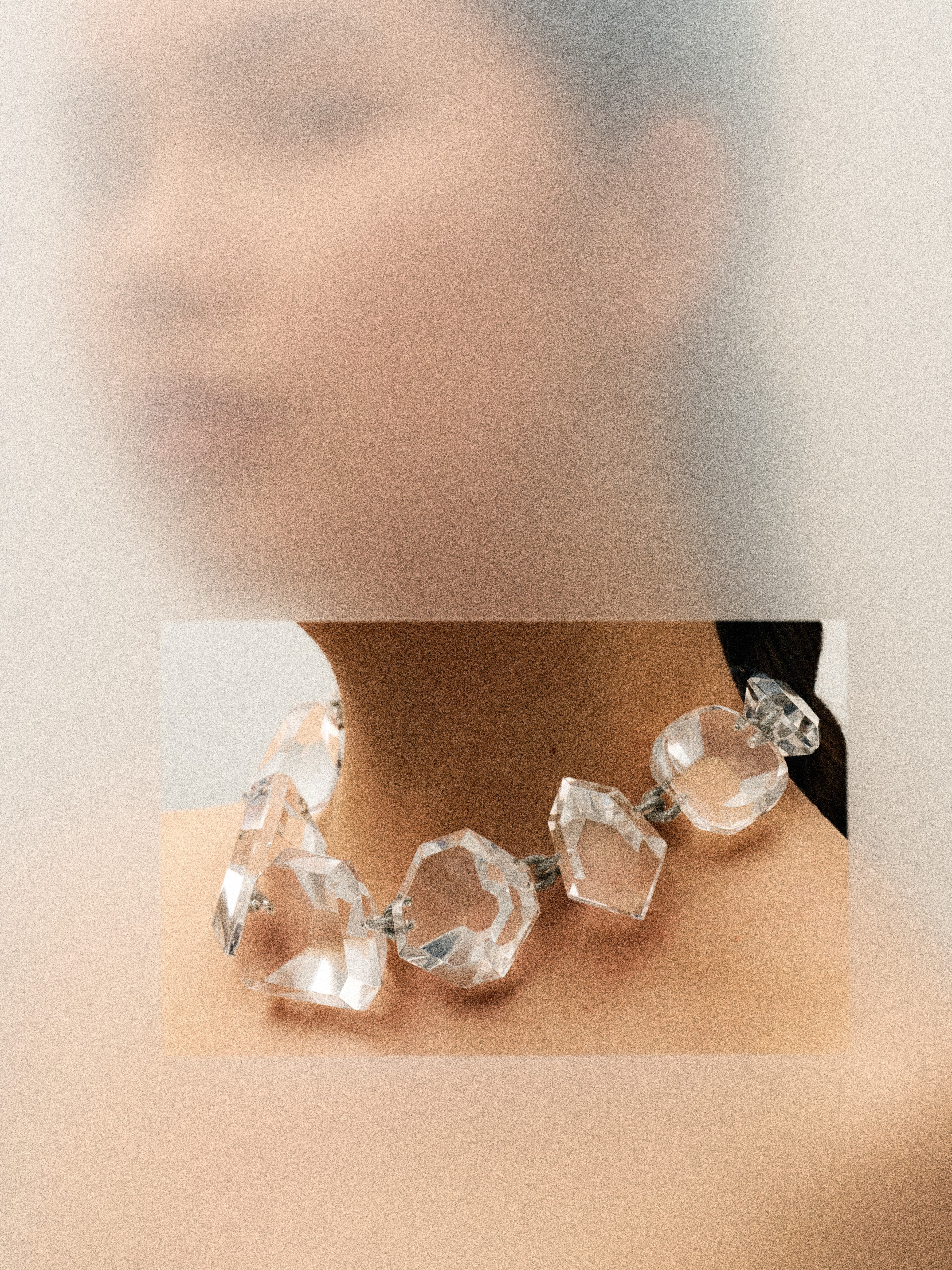 Bina necklace: acrylic, wire