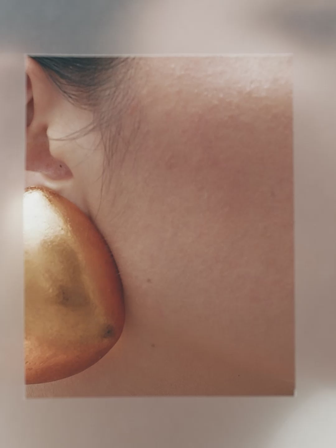 Terris earrings: acacia, goldfoil