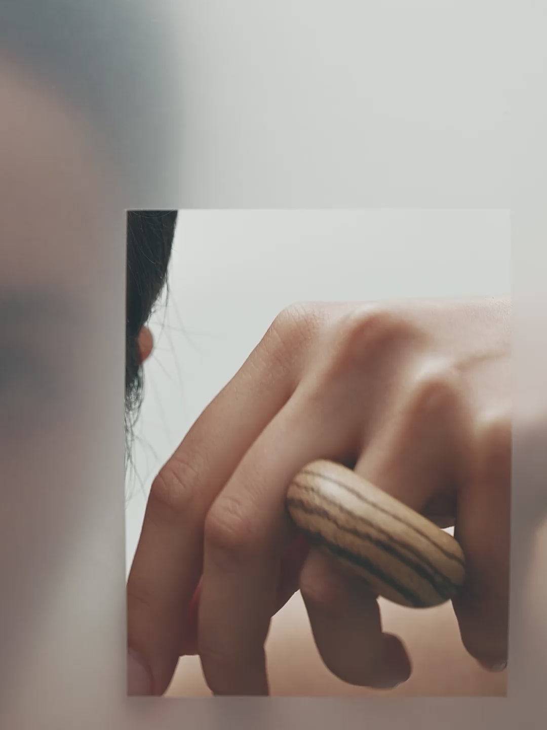 Roris ring: zebrano wood