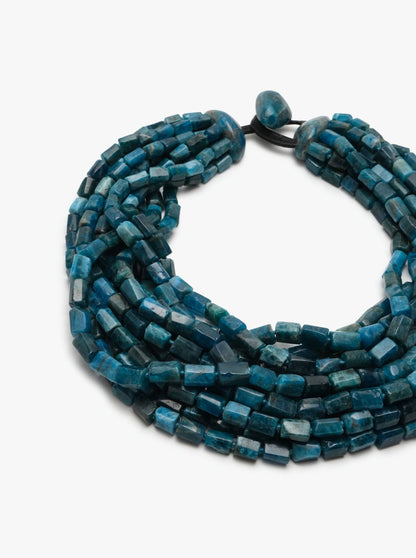 Necklace: blue apatite