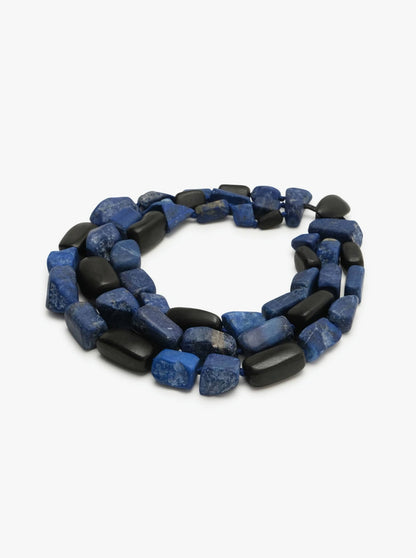 Necklace: lapis lazuli, ebony