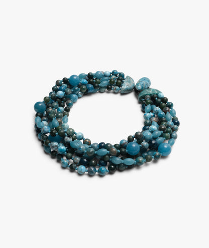 Necklace: apatite, aquamarine