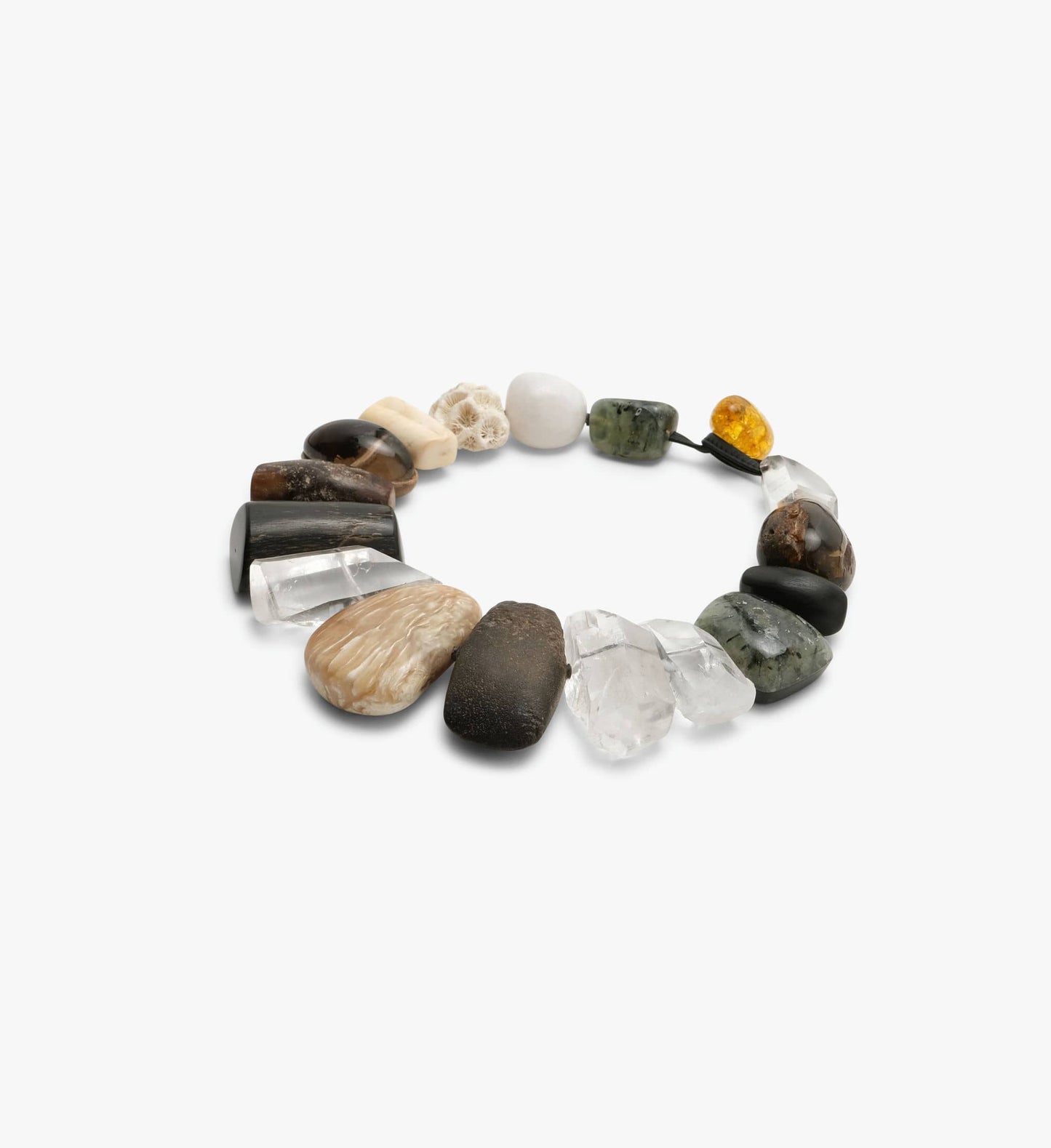 Necklace: mixed gemstones