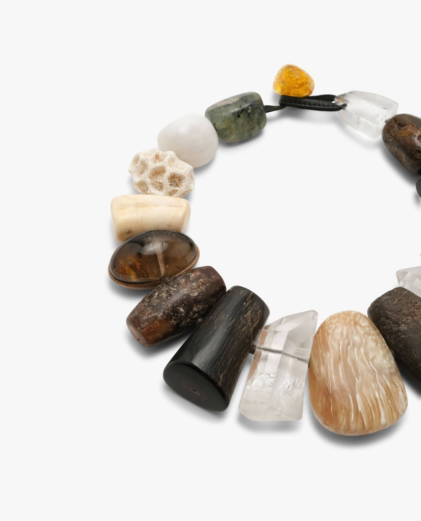 Necklace: mixed gemstones