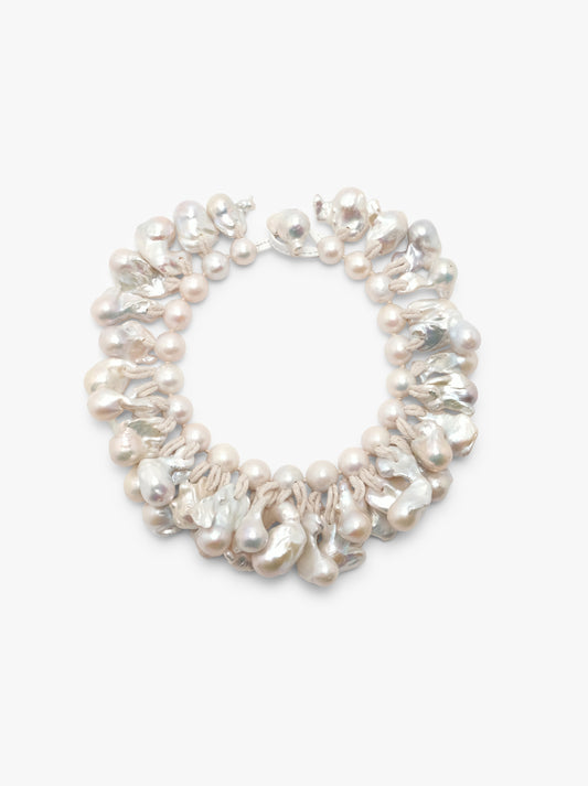 Halskæde: barokke perler