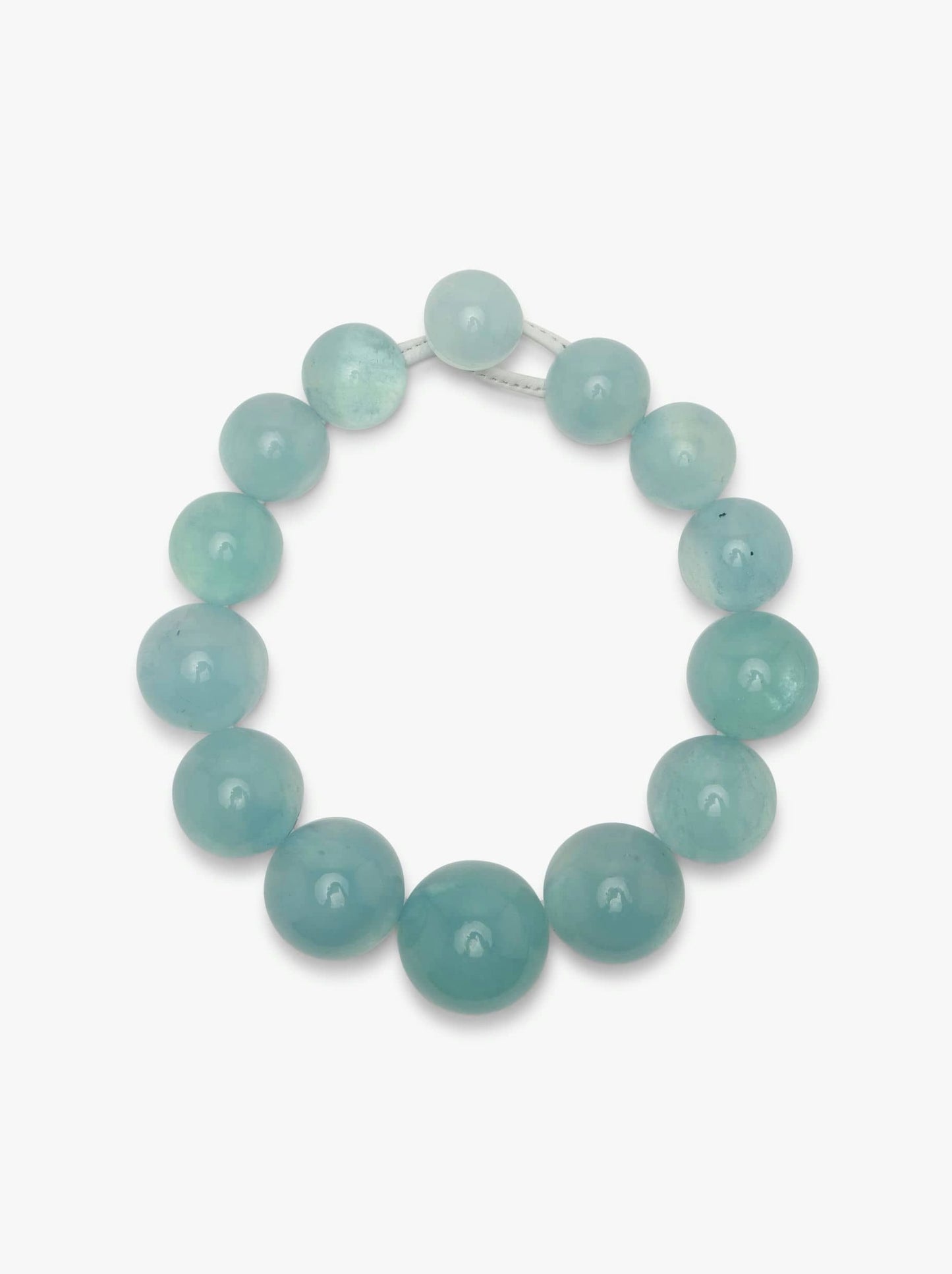 Necklace: aquamarine, acrylic