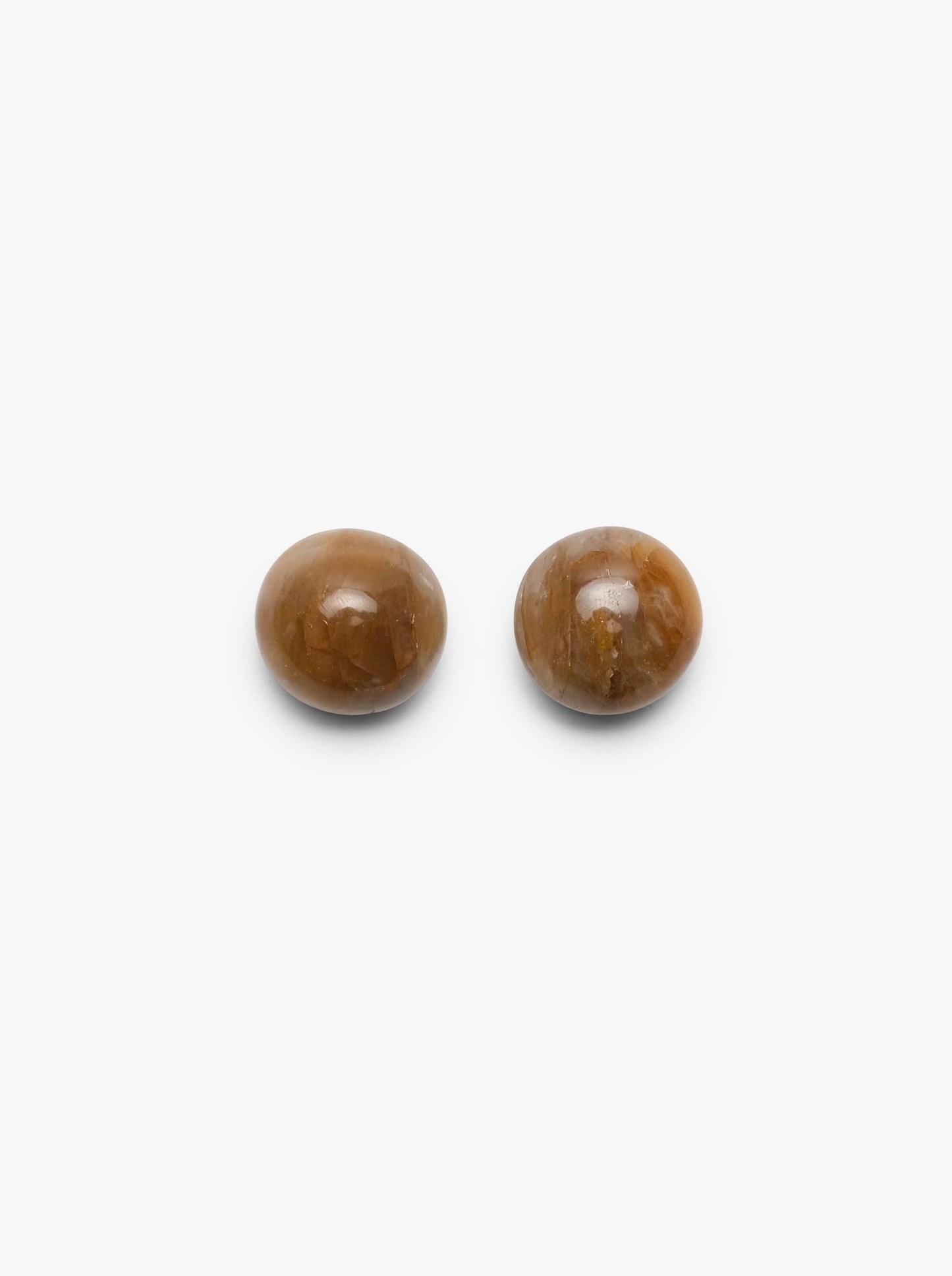 Earring: tangerine quartz