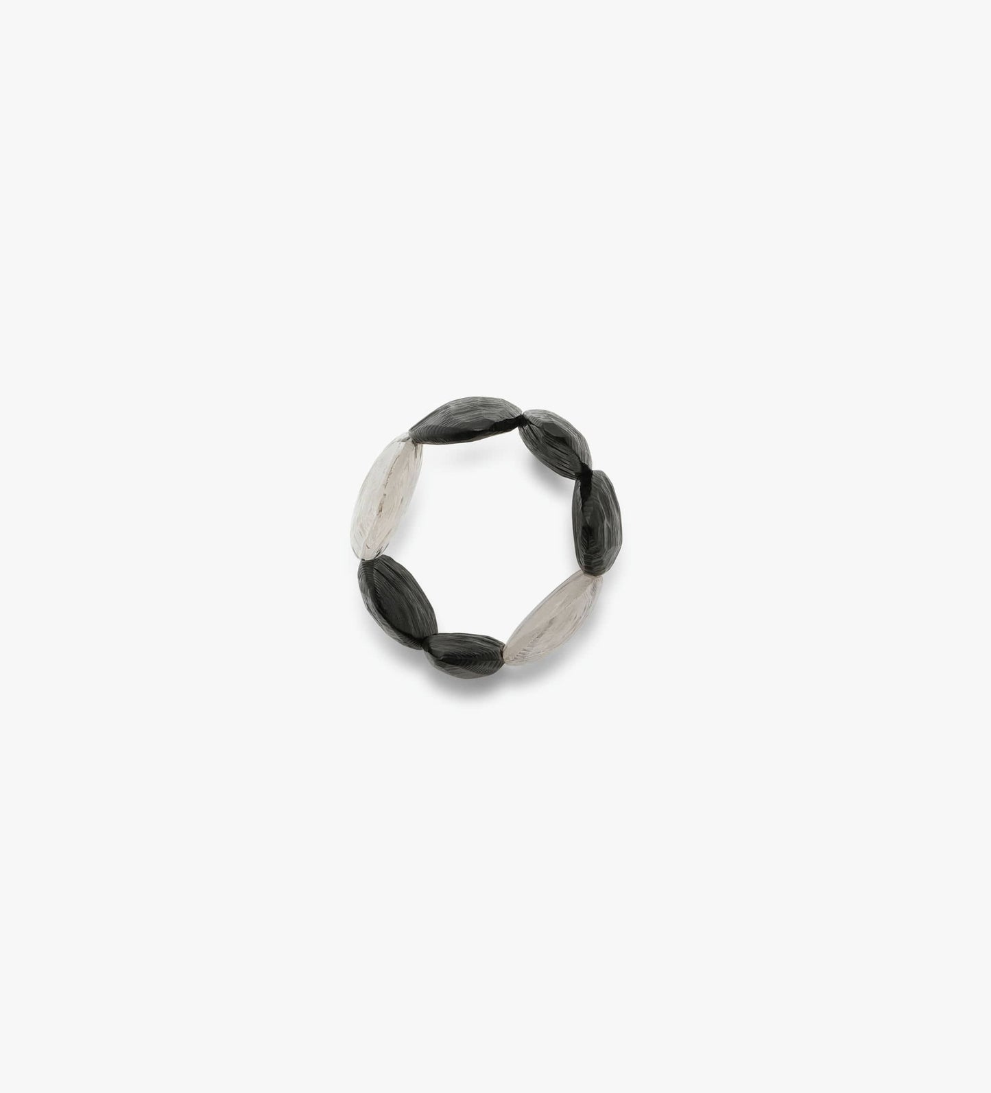 Bracelet: ebony, greencast acrylic