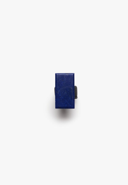 Ring: lapis lazuli, leather