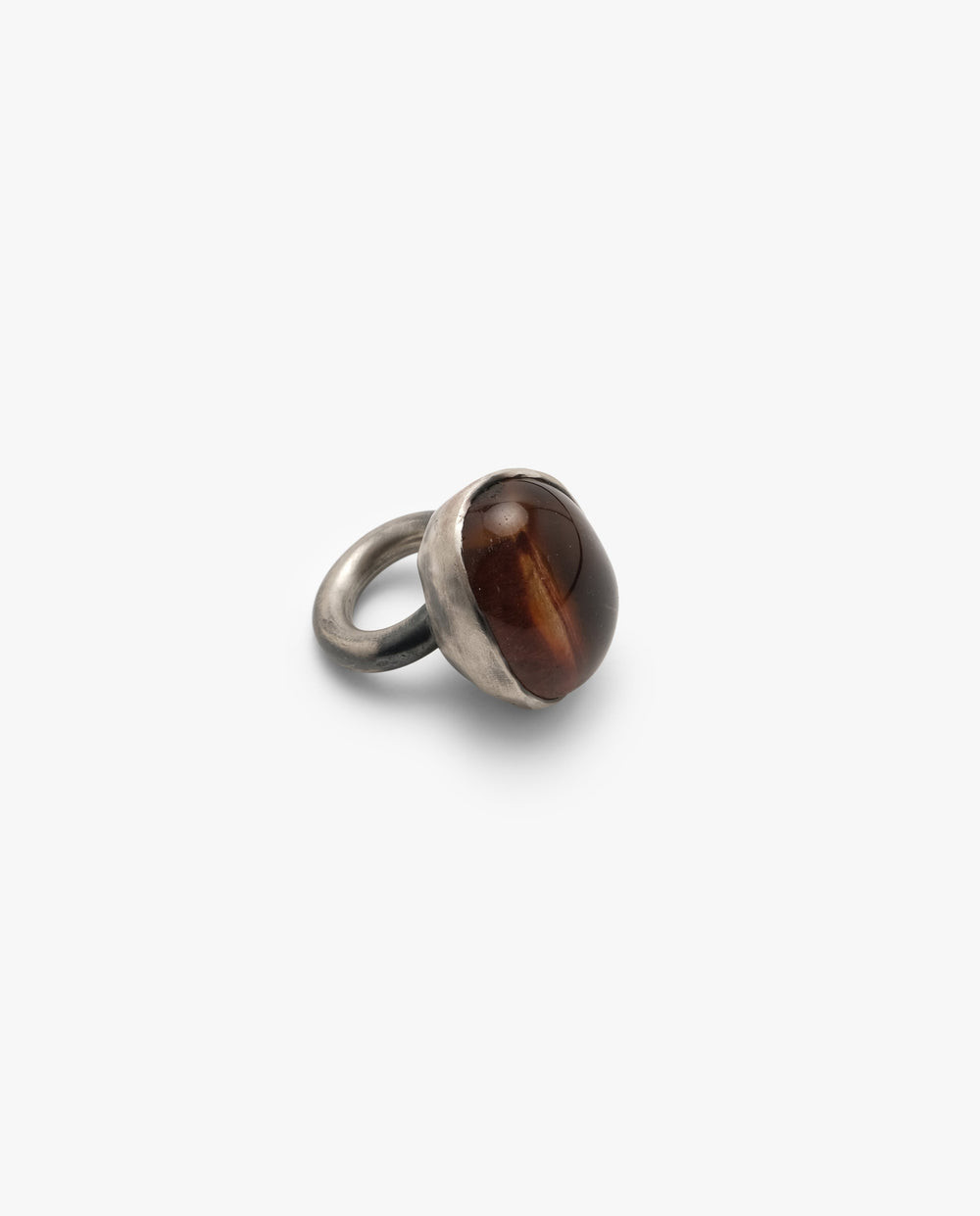 Ring: rutilated quartz, silver – Monies