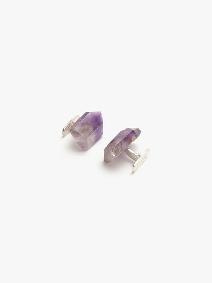 Cuff link: amethyst