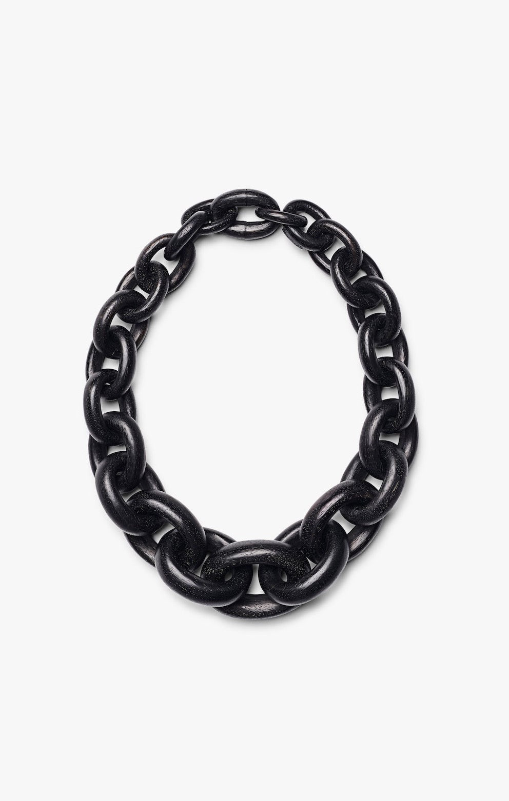 Delhi necklace, black acacia chain, Monies