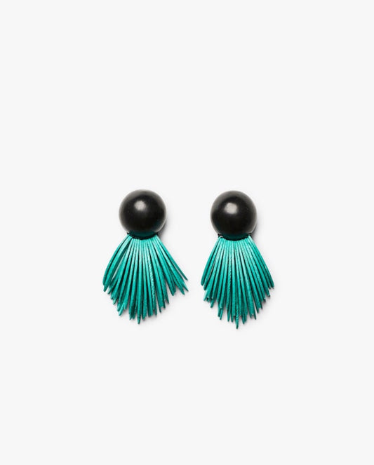 Earrings in turquoise acacia, Monies