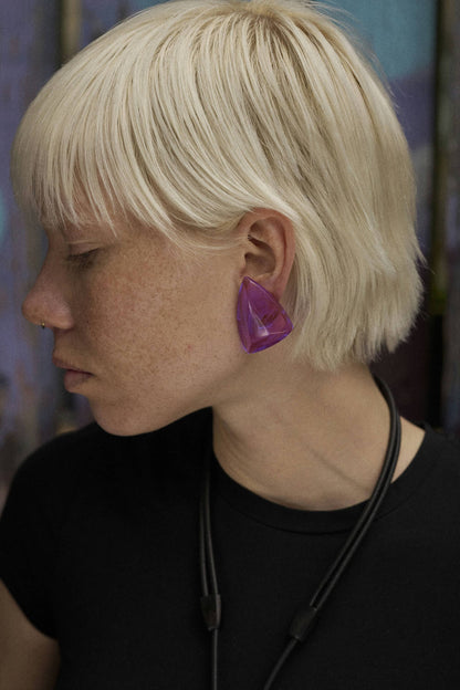 Wikka earclips purple
