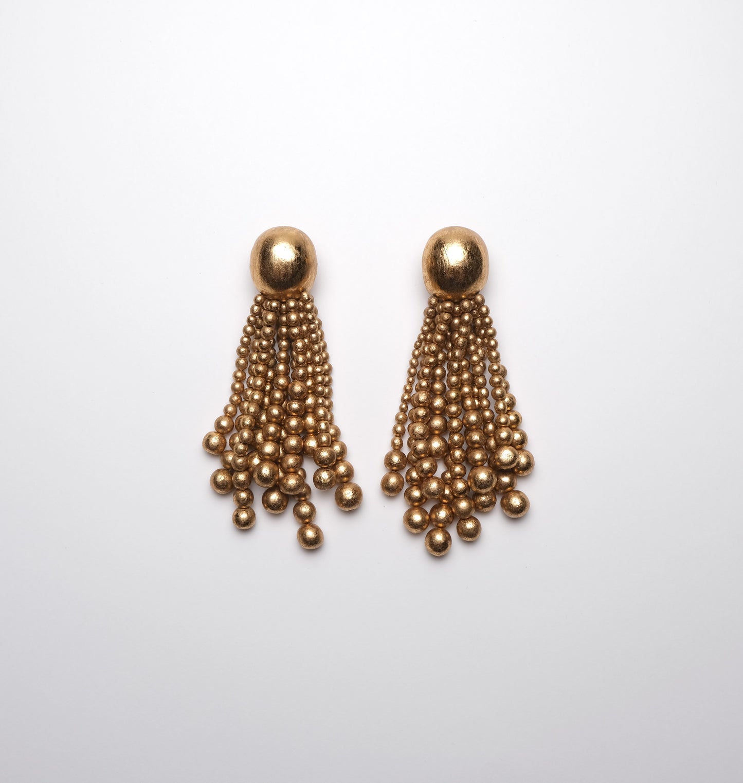 Earrings in goldfoil