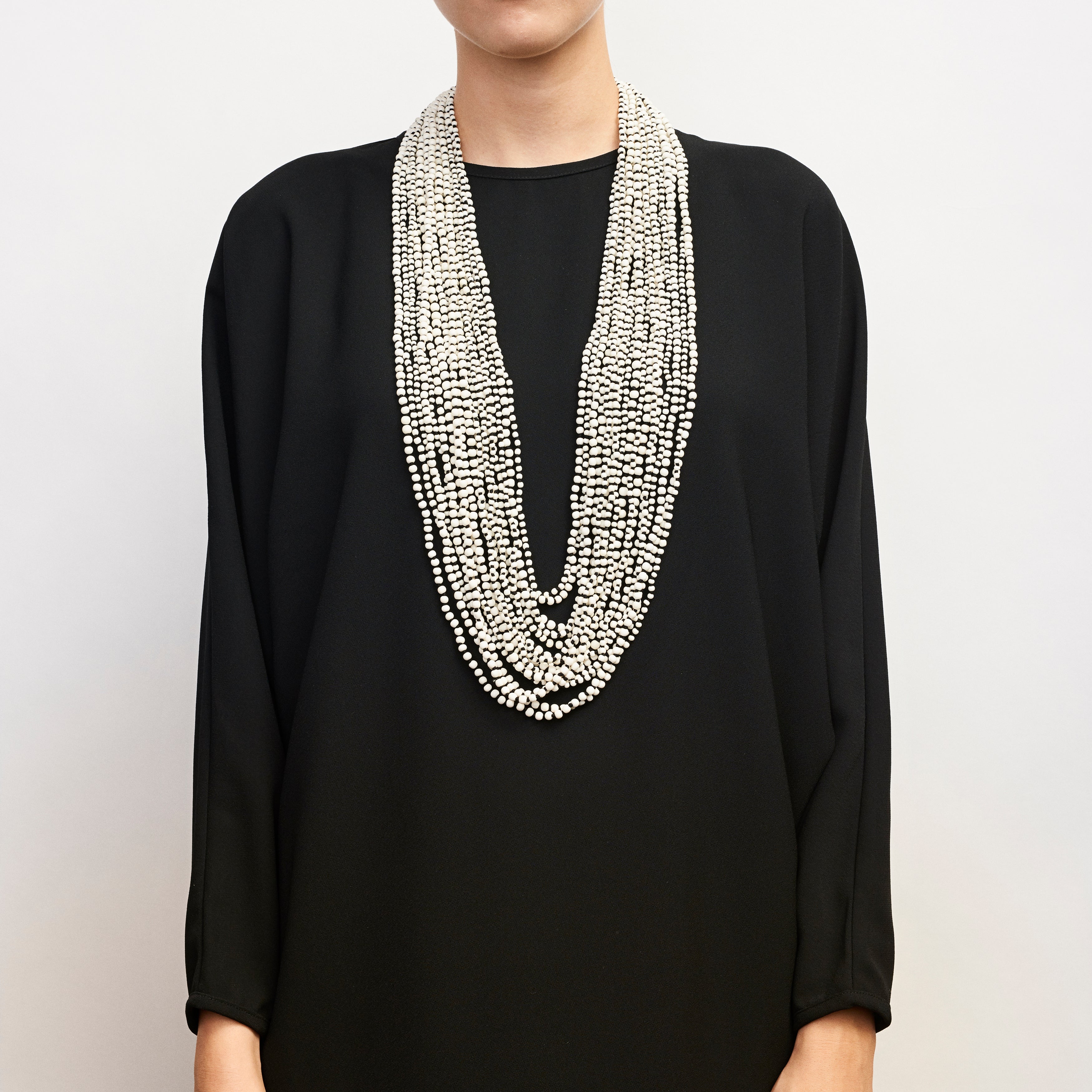 Brecia necklace: bone, kamagong