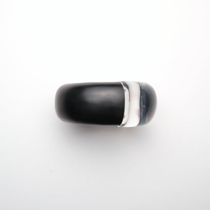 Bracelet in kamagong and clear acrylic