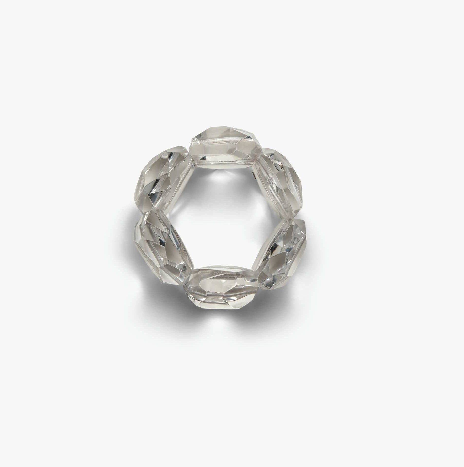 Leka bracelet: clear acrylic