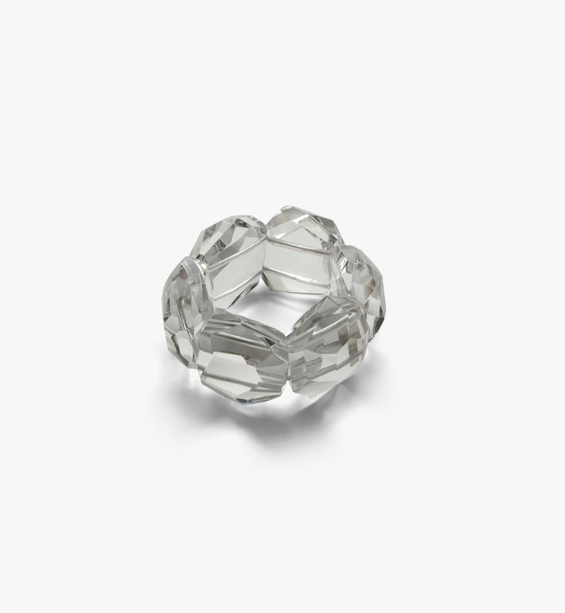 Leka bracelet: clear acrylic