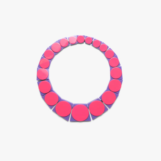 Indigo necklace pink