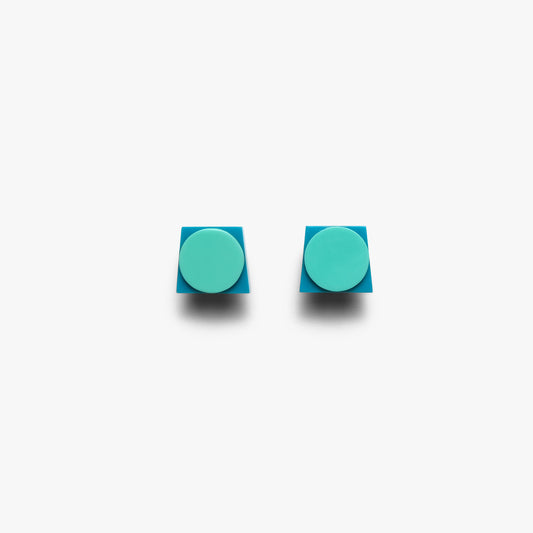 Rue stud earrings blue