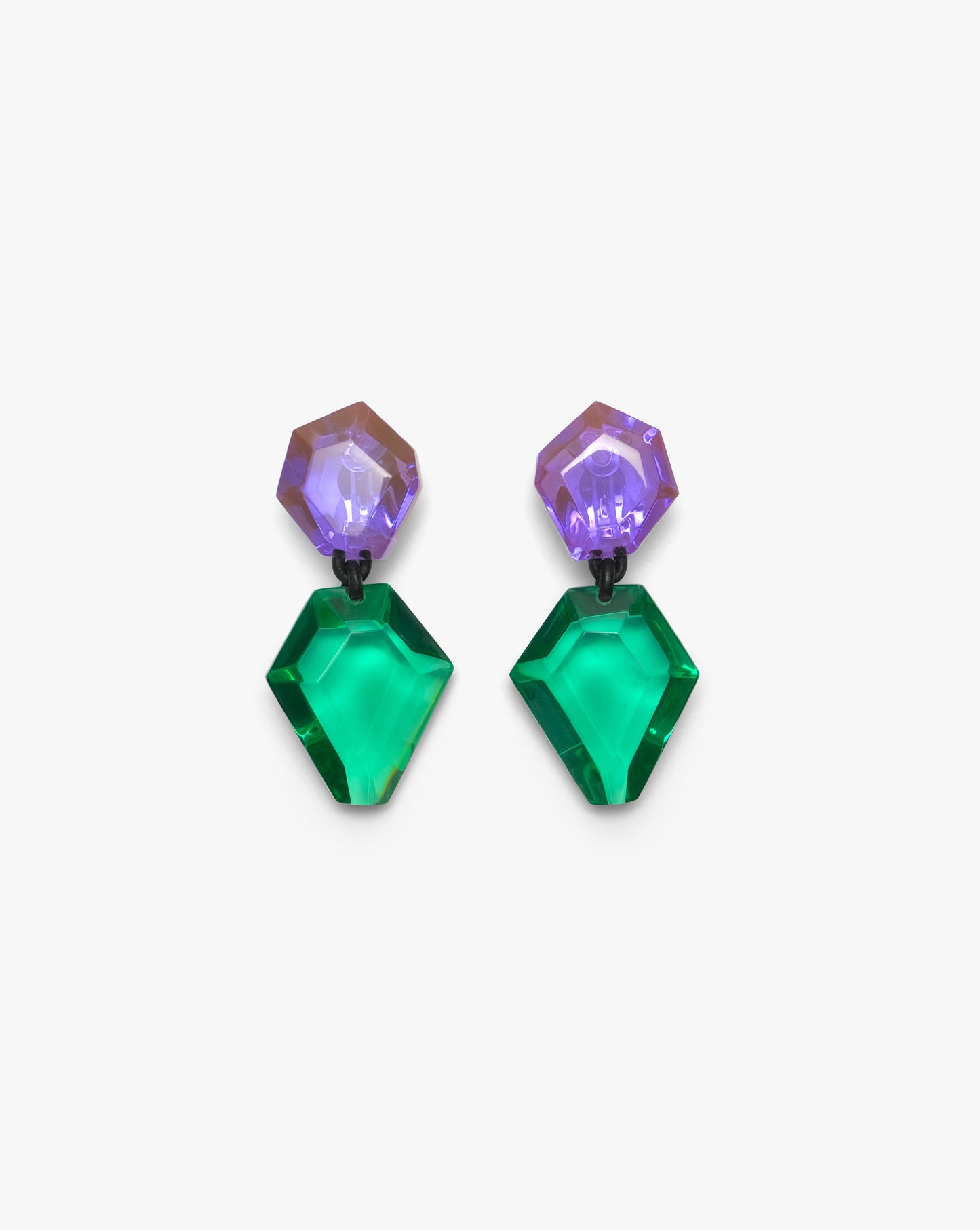 Lirato earclips purple/green