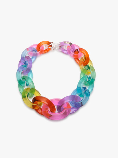 Kamma necklace, multicoloured polyester, monies