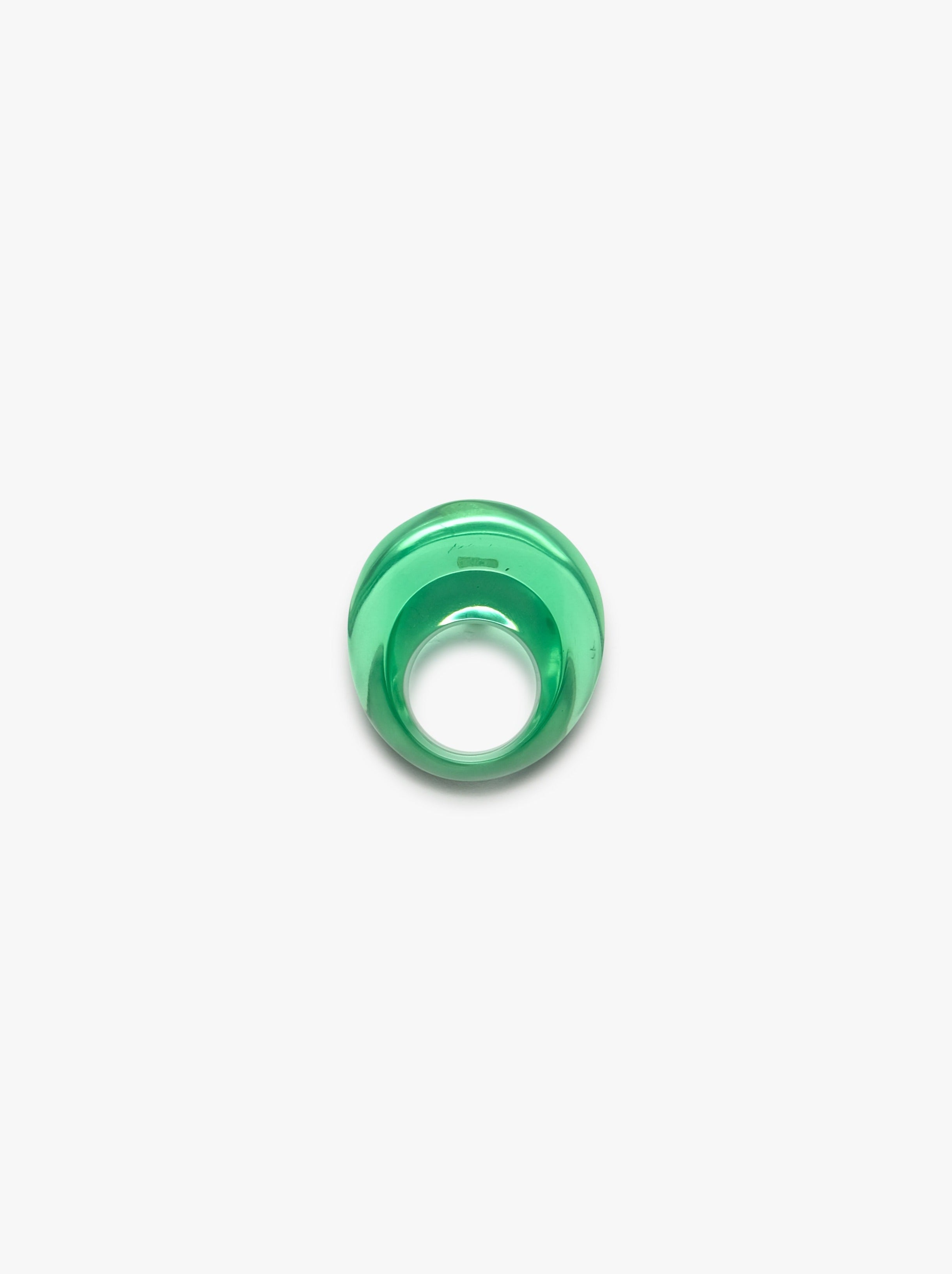Monies Wuto ring: green polyester