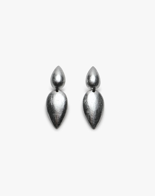 Monies Larko earring: Acacia, silverfoil
