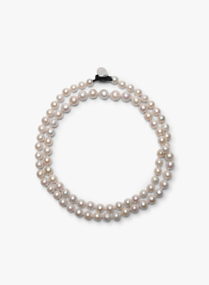 Lang halskæde i perler