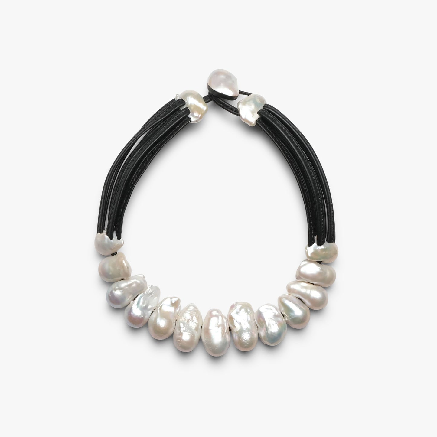Necklace: baroque pearls