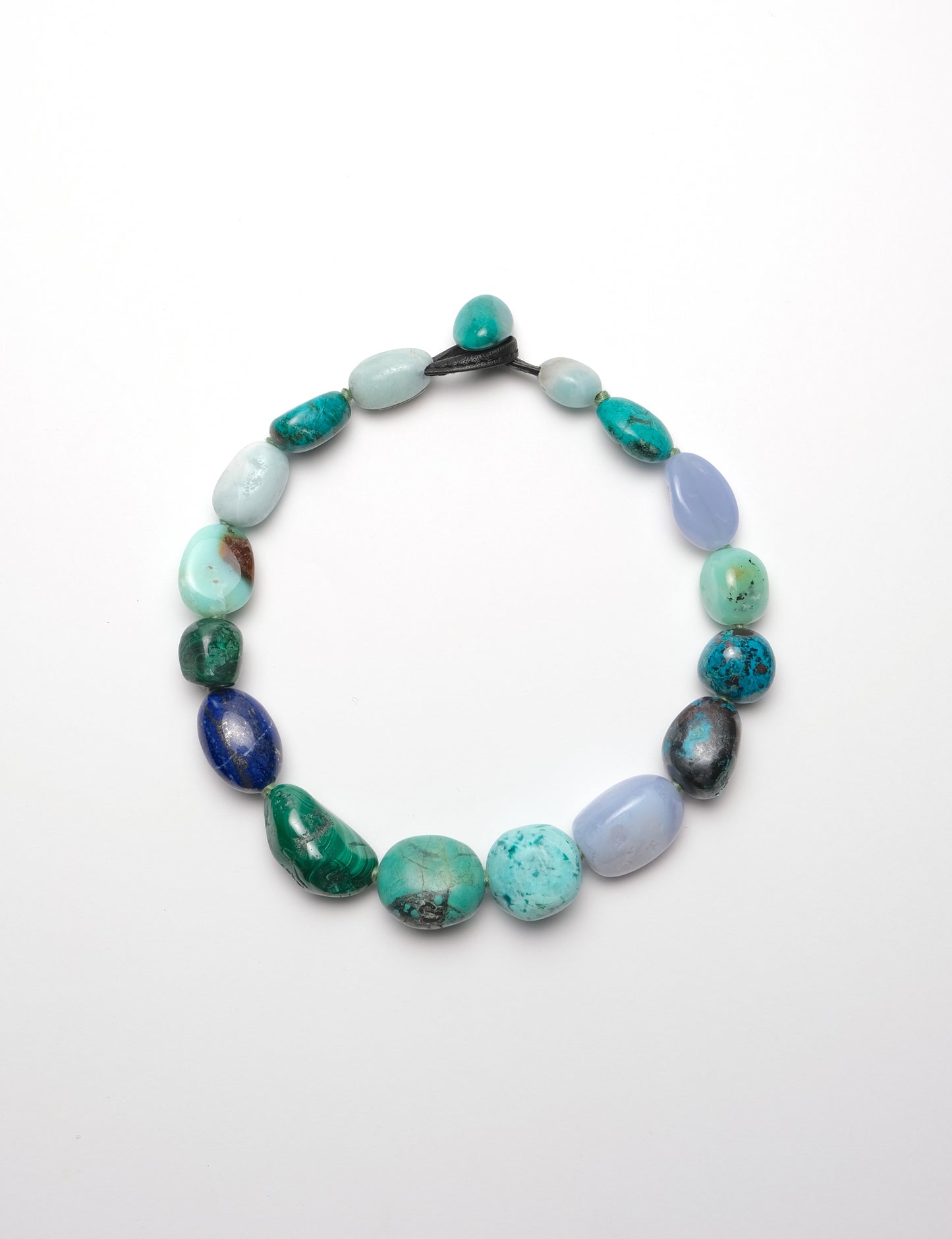 Necklace in mixed materials
