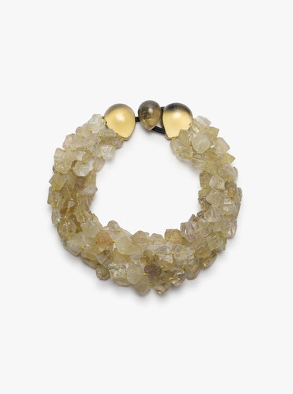 Necklace: lemon quartz