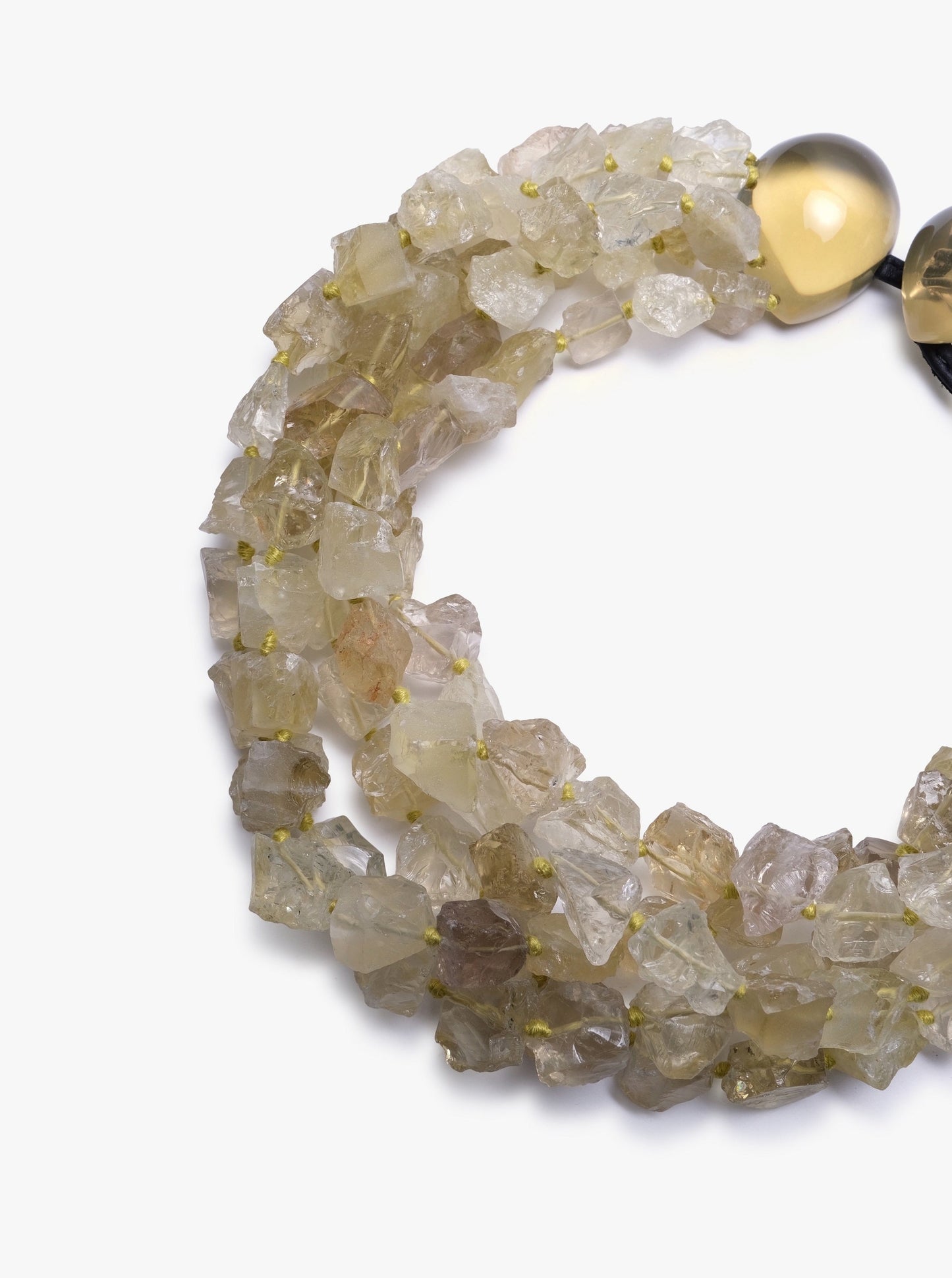Necklace: lemon quartz