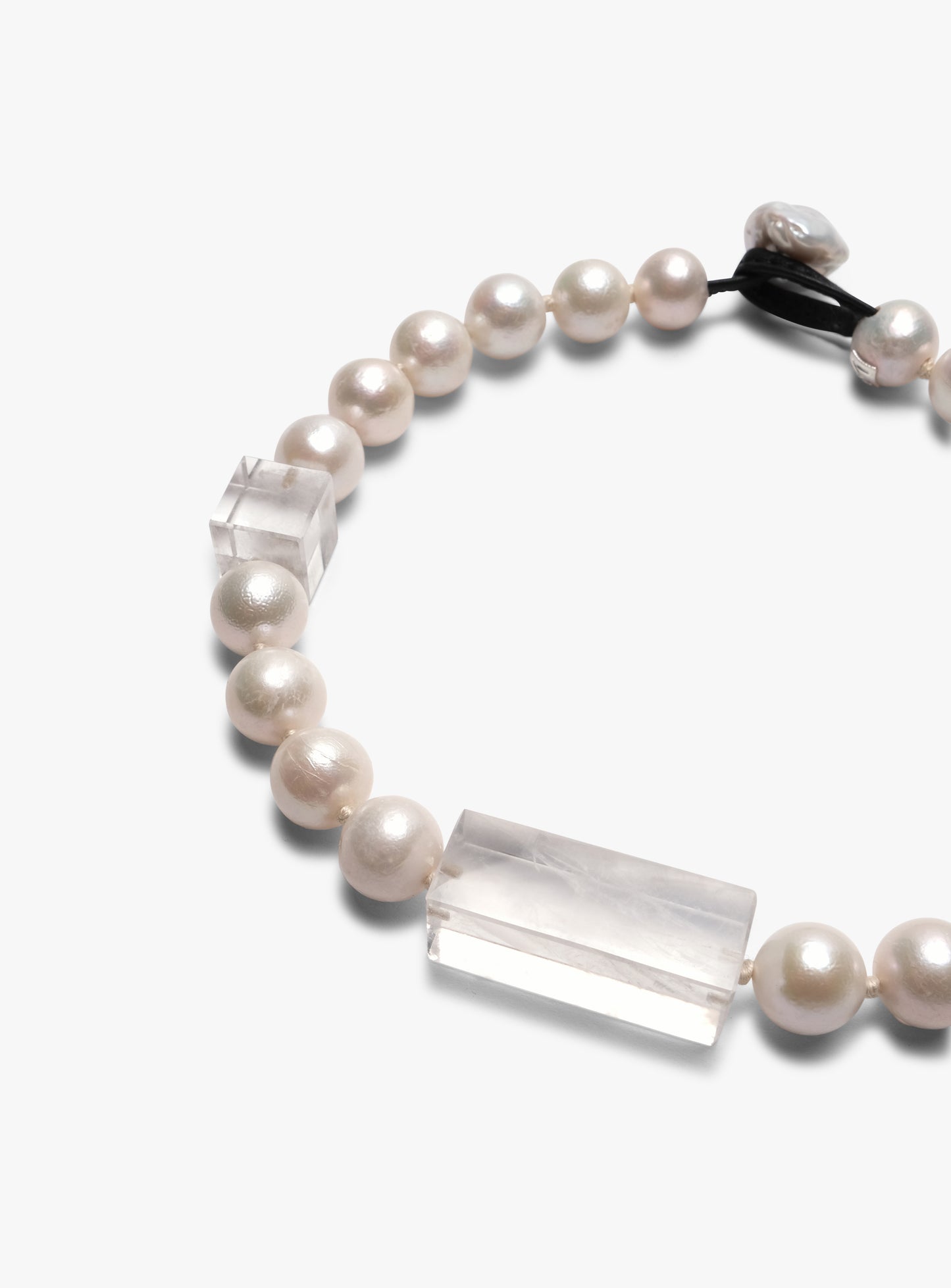 freshwater pearls, mountain crystal