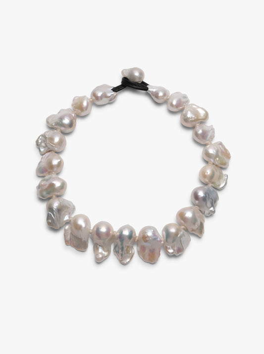 Monies Necklace: baroque pearls