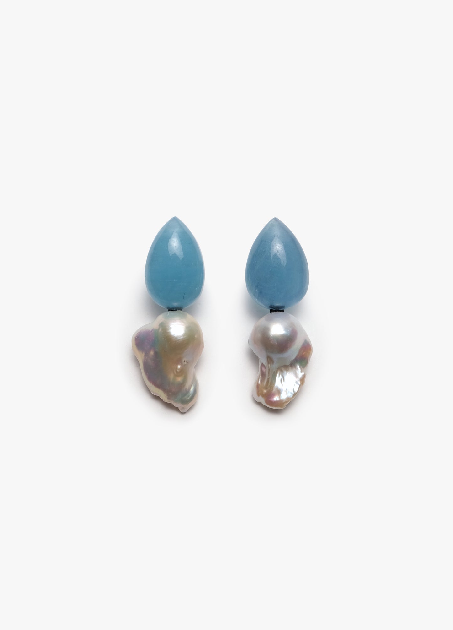 Aquamarine and baroque pearl
