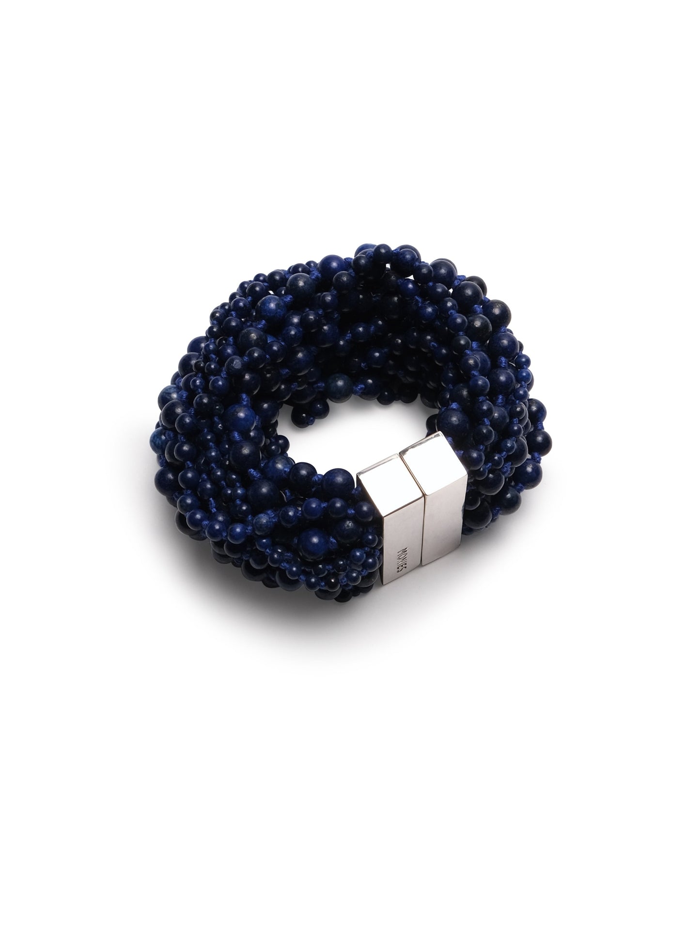 Bracelet: lapis lazuli, silver