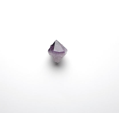Ring in amethyst and leather