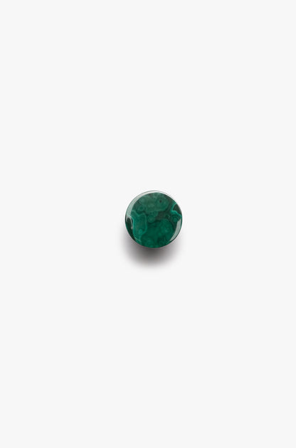Ring: malachite and leather